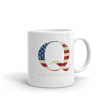 QAnon mug sold on Amazon.com. Amazon.com used to sell a plethora of QAnon merchandise before the January 6th attack on the US Capitol. (Amazon is not included in our list of QAnon websites.)